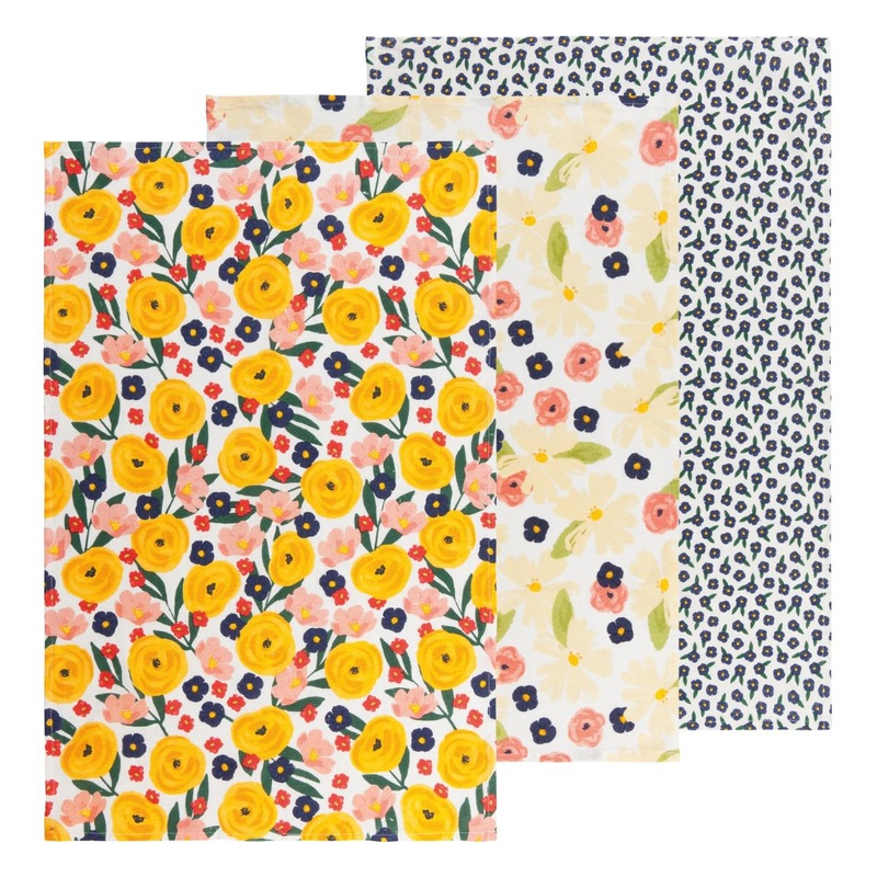 Full Bloom Bakers Floursacks Set of 3