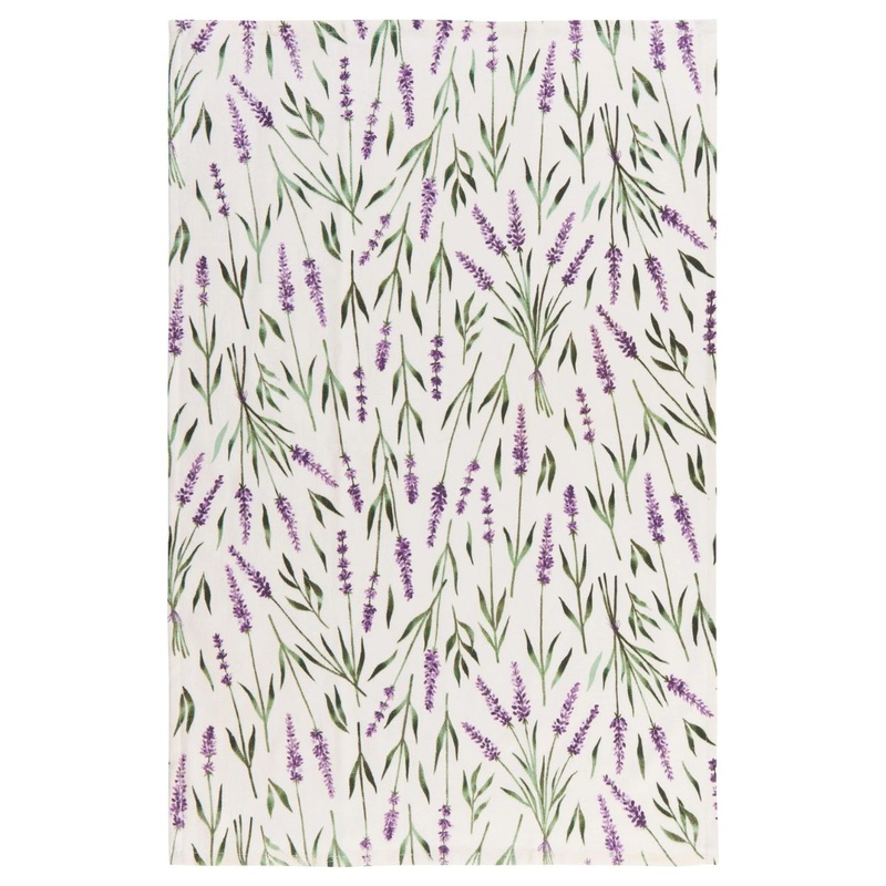Lavender Printed Terry Dish Towel