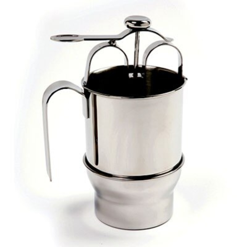 NorPro 2.5 Cup Stainless Steel Pancake Dispenser with Holder