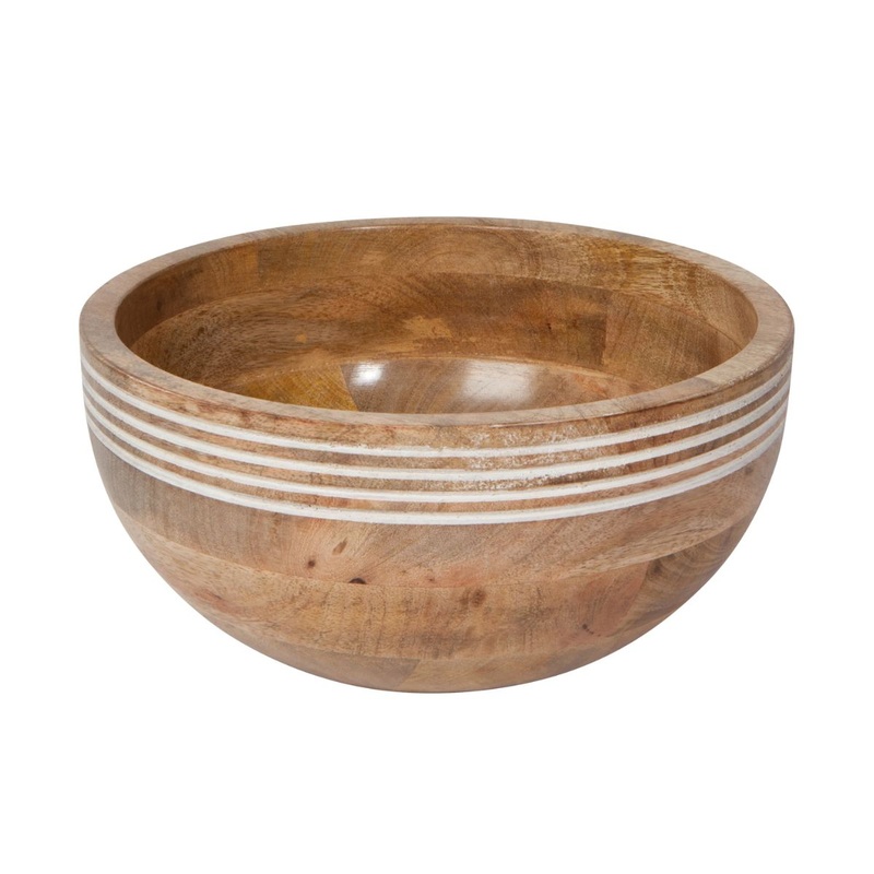 Nosh Mango Wood Serving Bowl