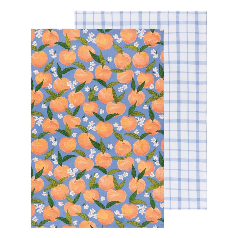 Peaches Printed Dishtowel