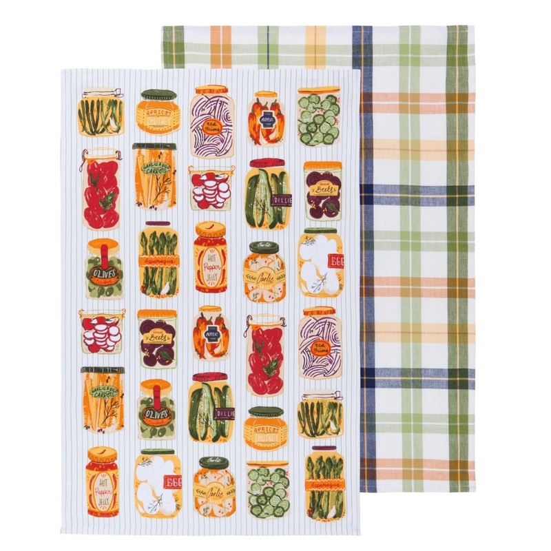 Pickling Printed Tea Towel