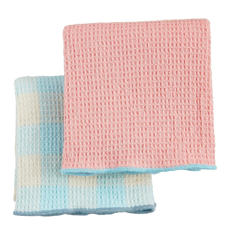 Pink Colorful Waffle Towels