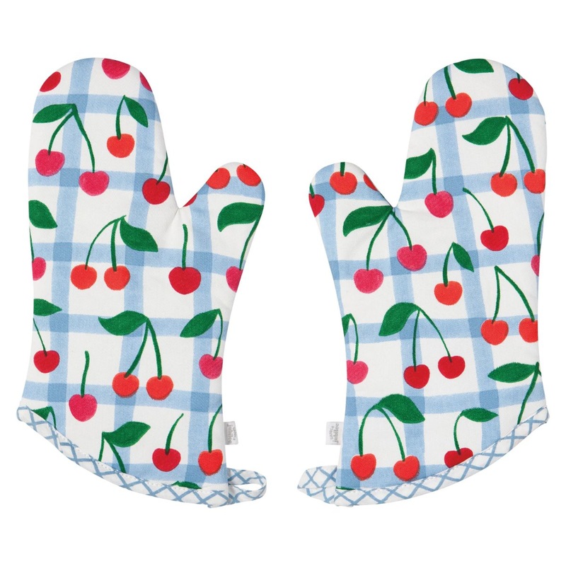 Very Cherry Oven Mitts Set of 2