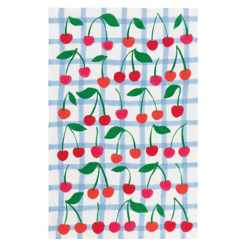 Very Cherry Printed Dish Towel