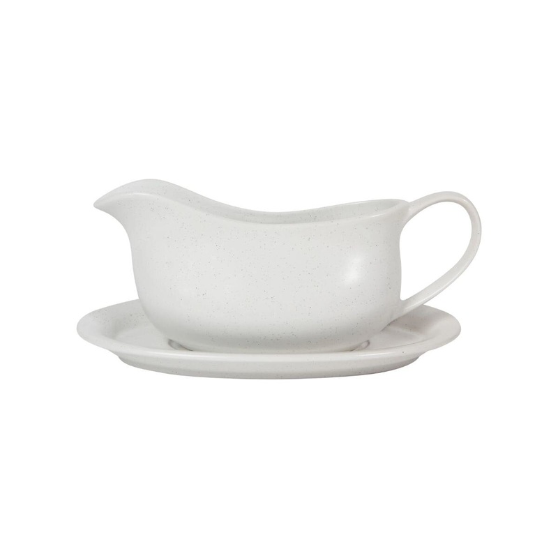 White Gravy Boat w/saucer