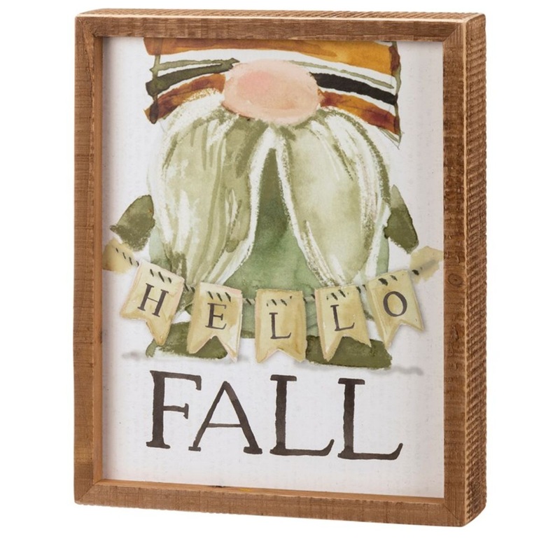 Box Sign Hello Fall