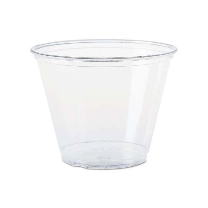 Clear 9 oz. Plastic Squat Cup – 50 Count