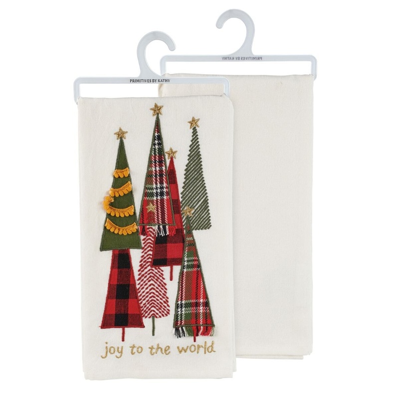 Joy To The World Tree Kitchen Towel