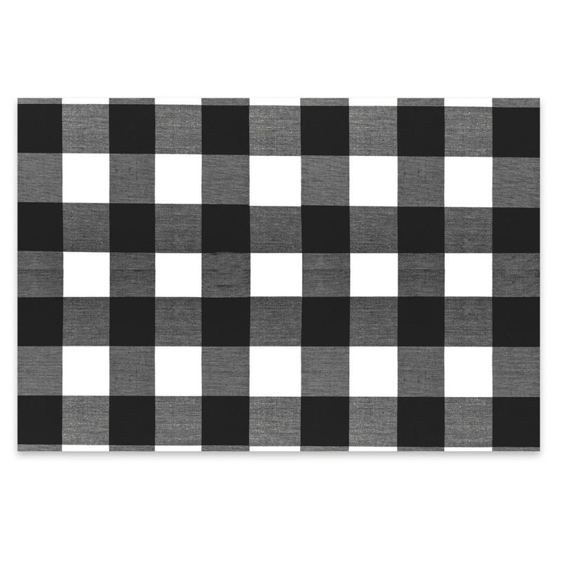 Placemat Black Check