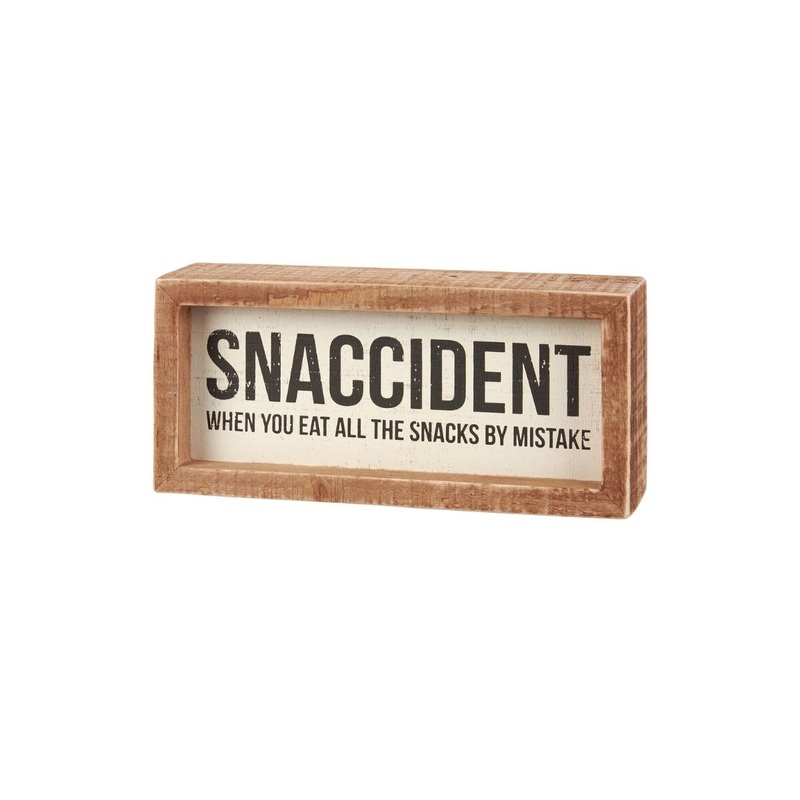 Snaccident Inset Box Sign