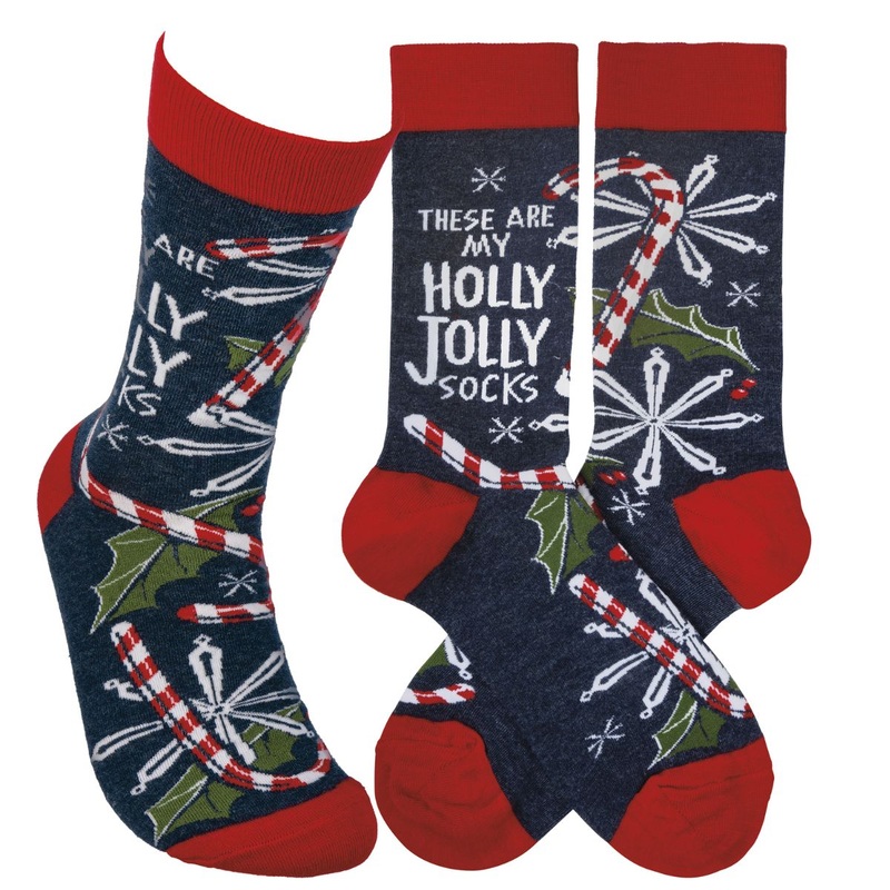 These Are My Holly Jolly Socks