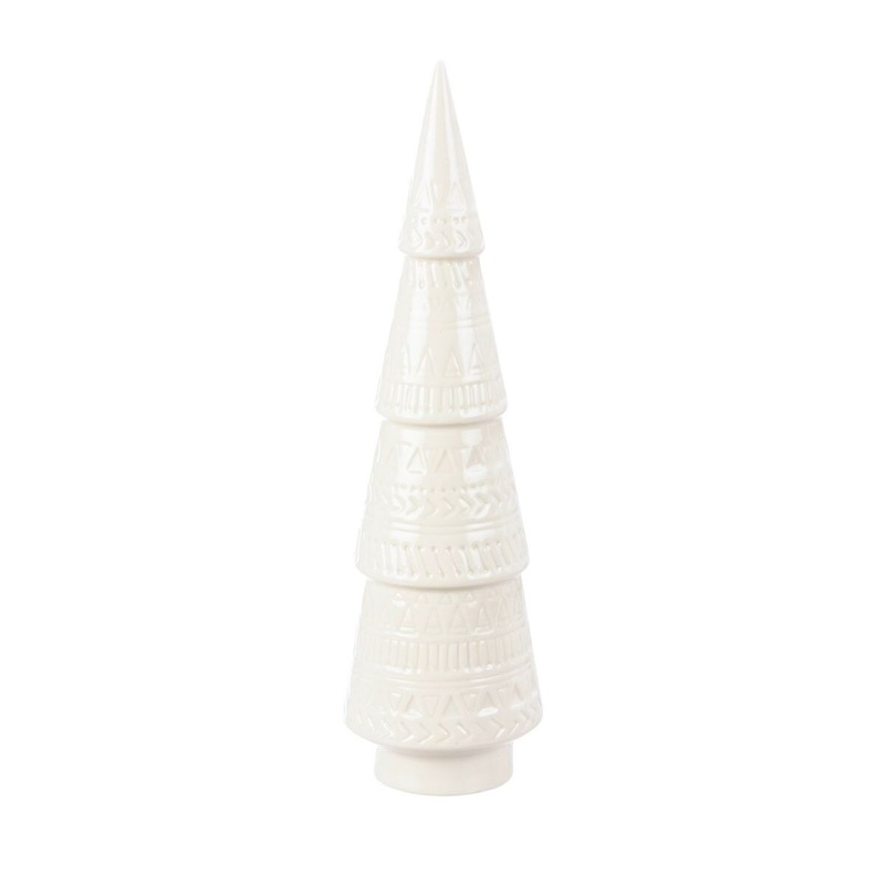 White Ceramic Christmas Tree- Medium
