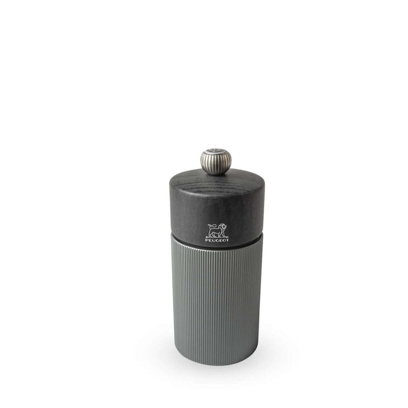 5 Dark Aluminum/Wood Line Salt Mill