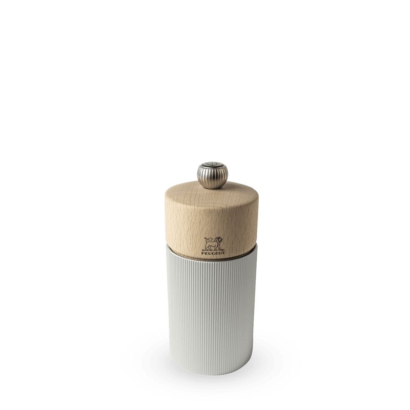 5 Natural Aluminum/Wood Line Pepper Mill