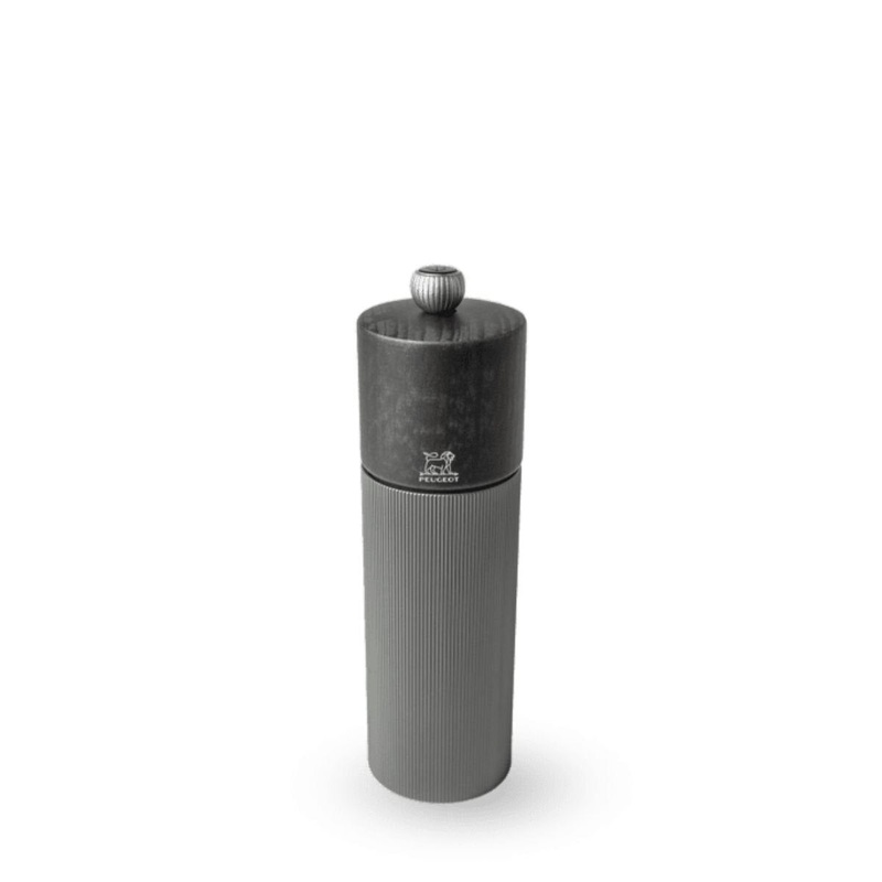 7 Dark Aluminum/Wood Line Pepper Mill