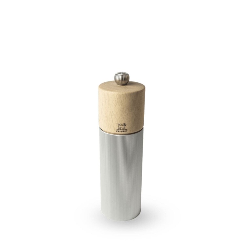 7 Natural Aluminum/Wood Line Salt Mill