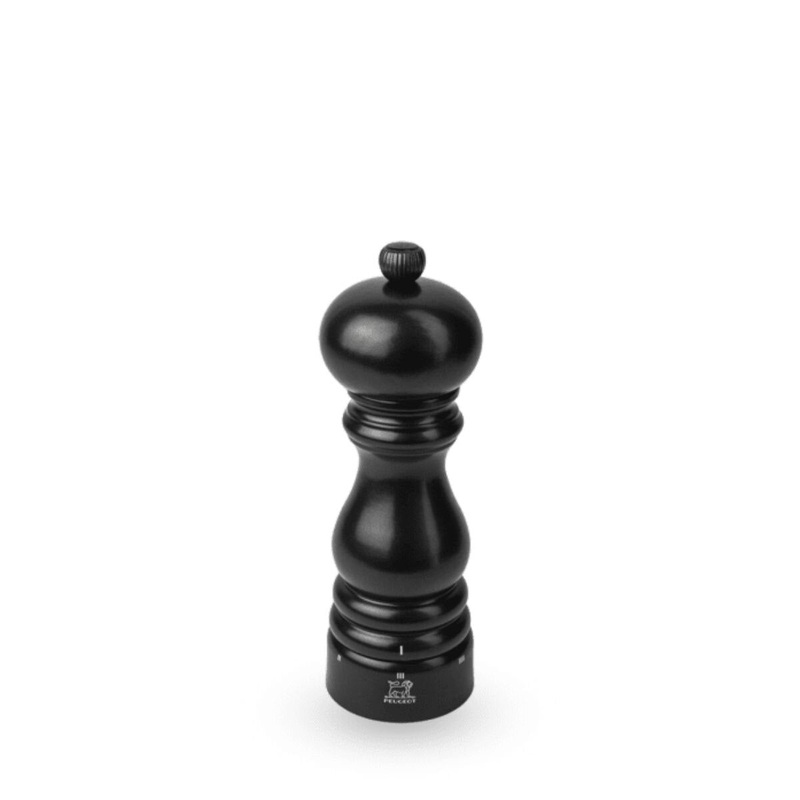 7 Satin Black Paris Select Pepper Mill