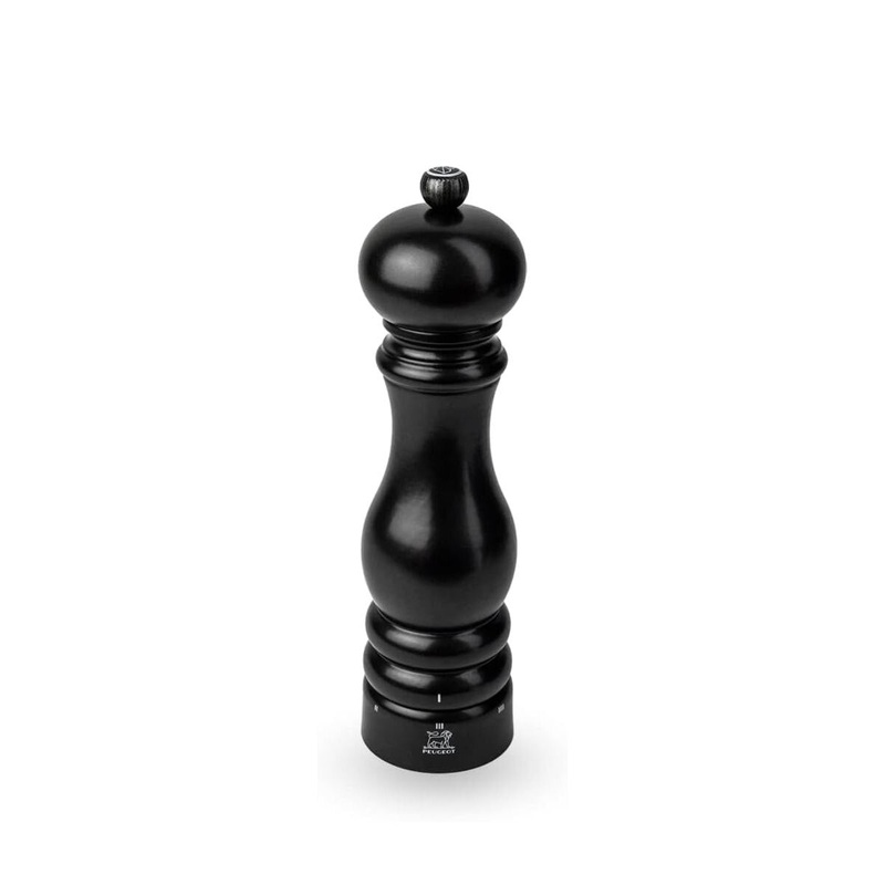 9 Satin Black Paris Select Salt Mill