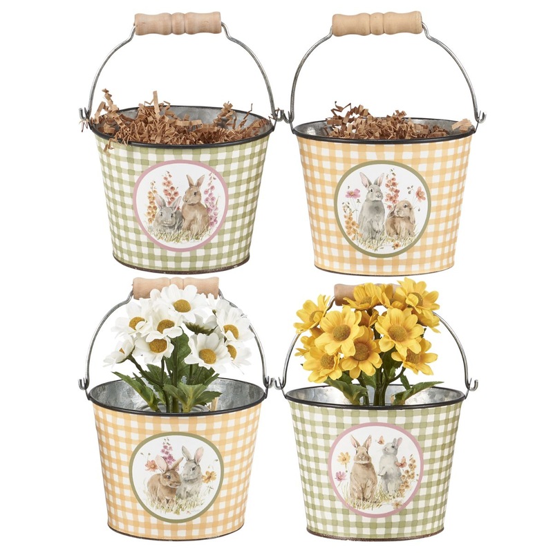 Flower Bunnies Bucket Set