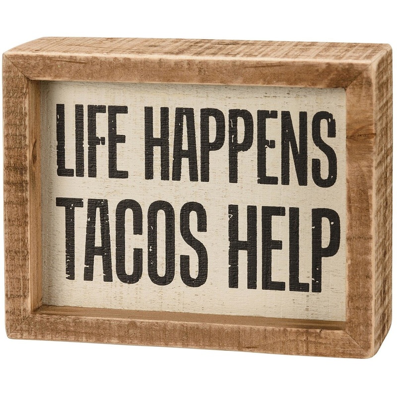 Inset Box Sign Tacos 5×4