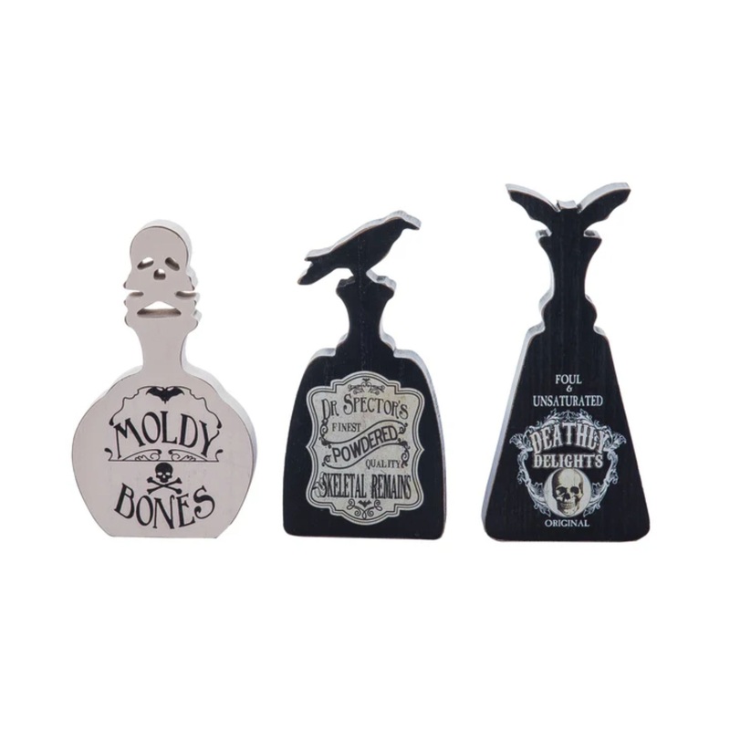 MDF Spooky Potions Block Decor