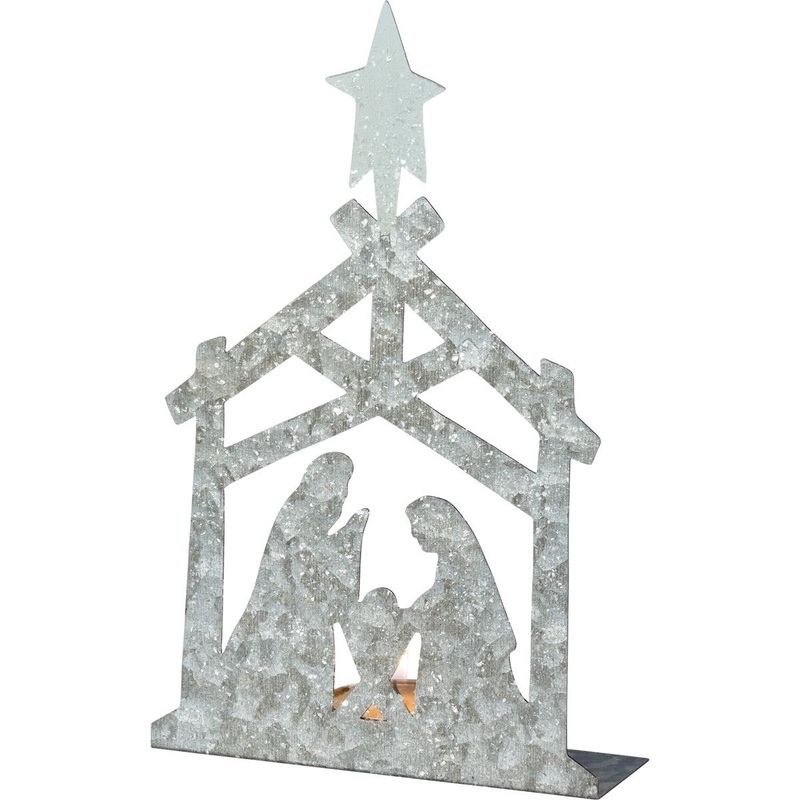 Metal Stand-Up Nativity