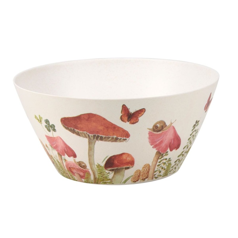 Mushroom Study Serving Bowl