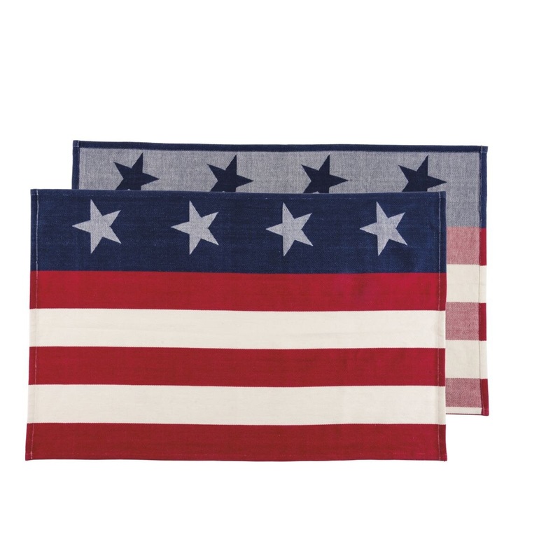 Red White and Blue Kitchen Towel