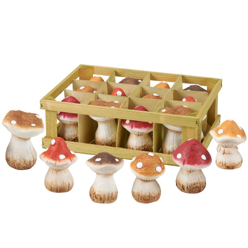 Small Mushrooms Figurine Set
