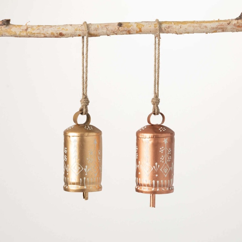4.5 Metallic Hammered Ornament Bell