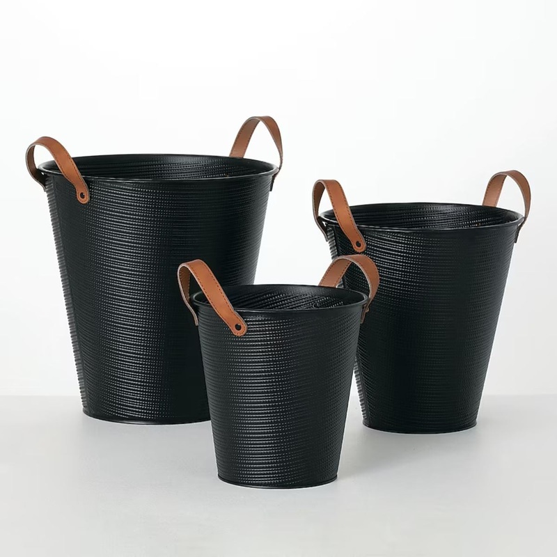 Black Metal Modern Decor Set of 3