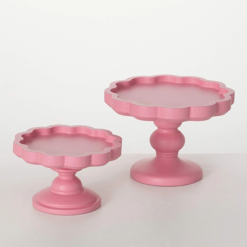 Pink Wooden Riser- Large