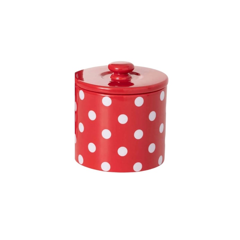 Polka Dot Canister- Medium