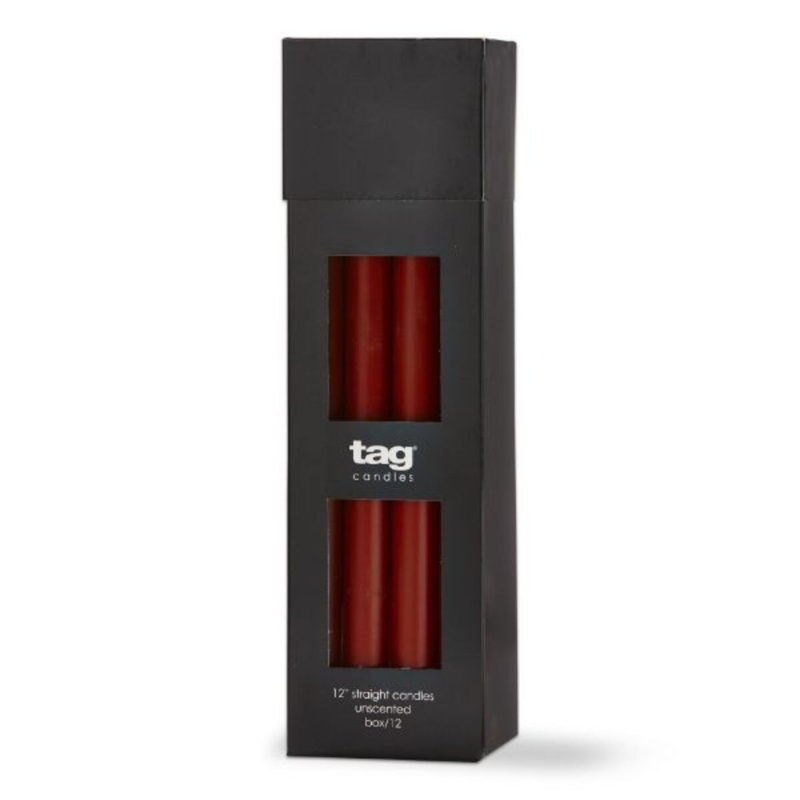 12 Straight Candle – Burnt Sienna