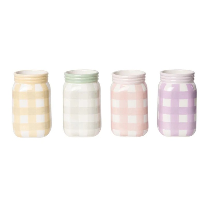Dol Plaid Jar Container