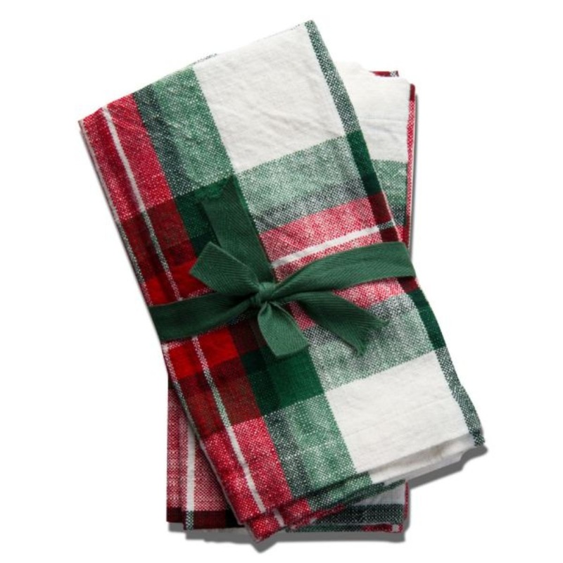 Festive Plaid Napkin Set of 4