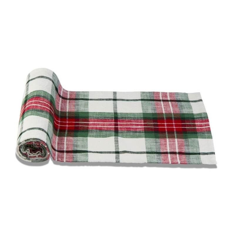 Festive Plaid Table Runner