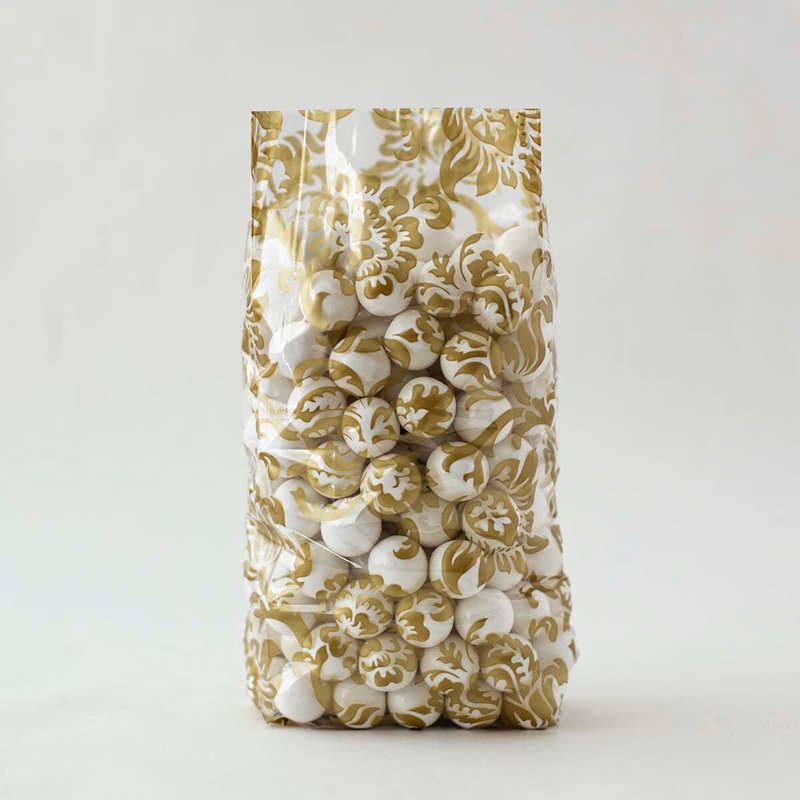 Gold Damask Cellophane Bag – C4