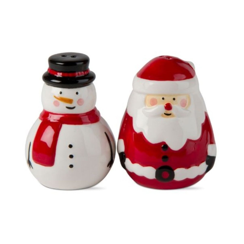 Jolly Santa and Snowman Salt/Pepper Shaker