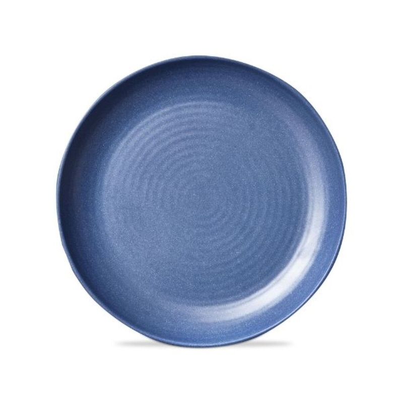 Melamine Blue Denim Plate