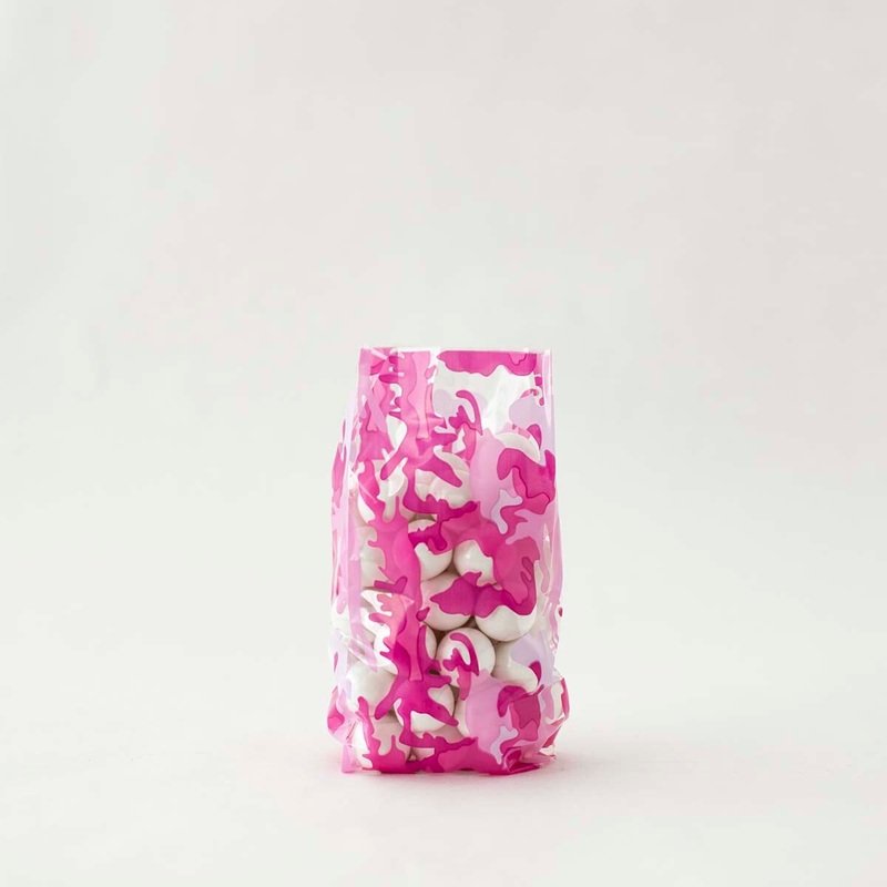 Pink Camo Cellophane Bag – C1