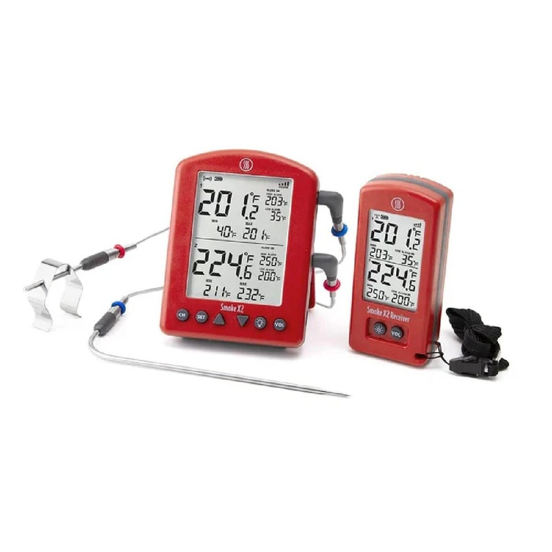 Smoke X2 Wireless BBQ Alarm Red