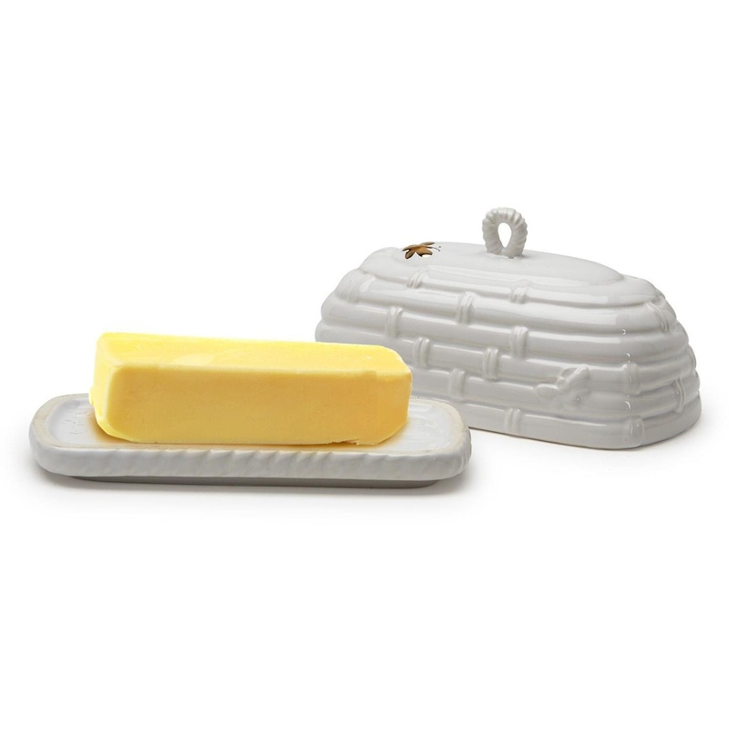 Butter Dish Golden Bee