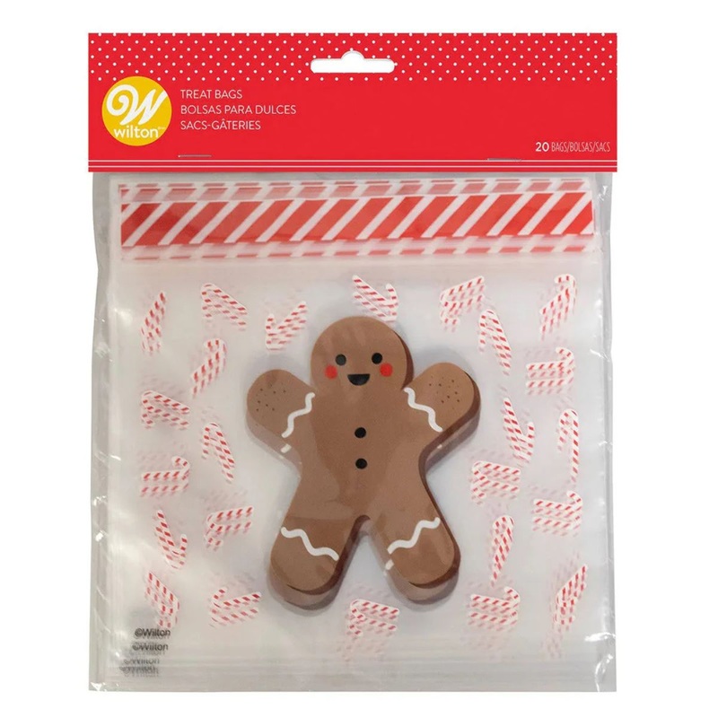 Gingerbread Boy Resealable Treat Bags
