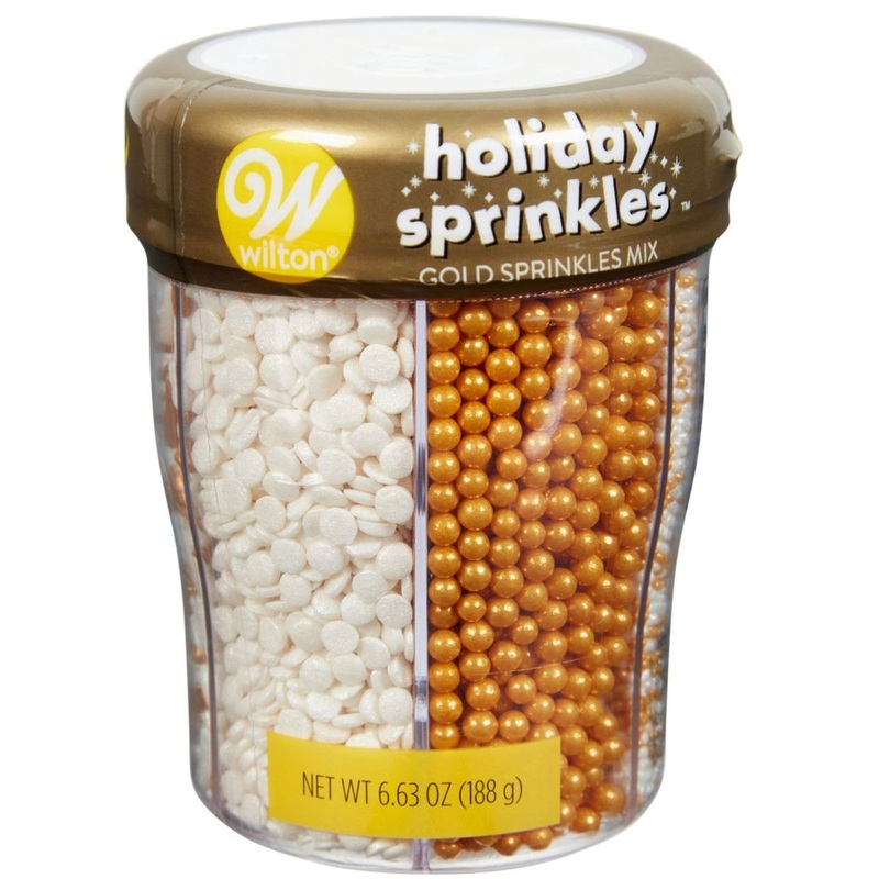 Gold/White Christmas Sprinkles