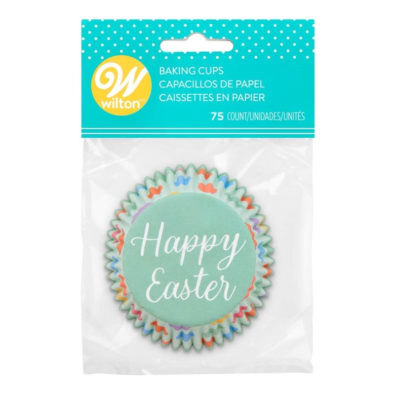Happy Easter W/Eggs Baking Cups
