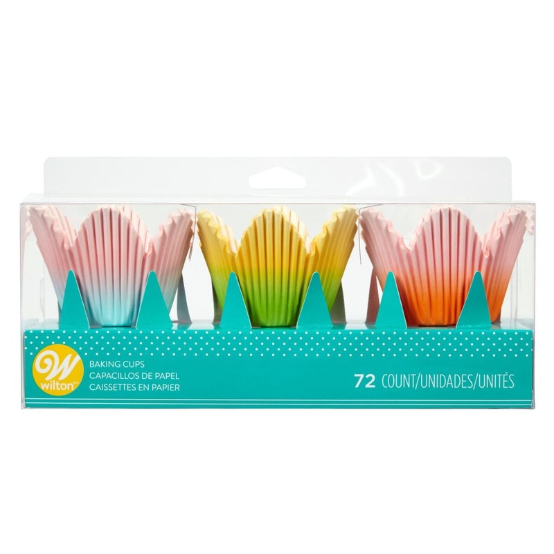 Ombre Flower Petal Baking Cups