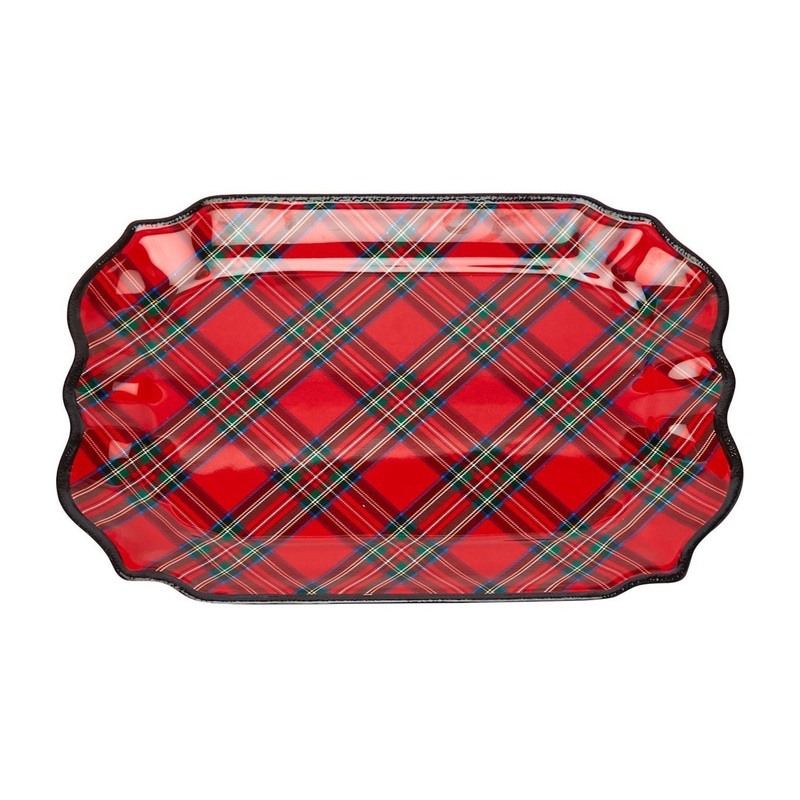 Platter Tartan Melamine
