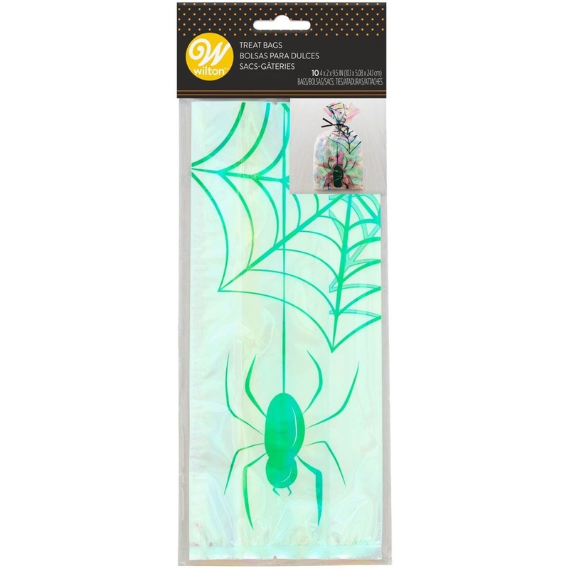 Spider Web Iridescent Treat Bag